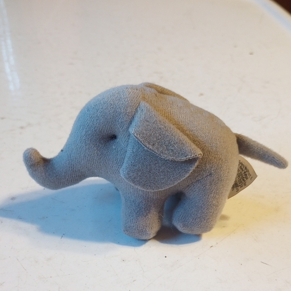 Vintage 1994 McDonald's Gray Stuffed Elephant.  National Wildlife Federation